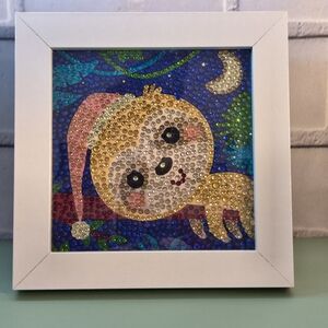 Hand Crafted Rhinestone Sleepy Time Shelf Decor